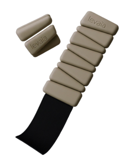 levaïa loops - pilates ankle & wrist weights classic taupe