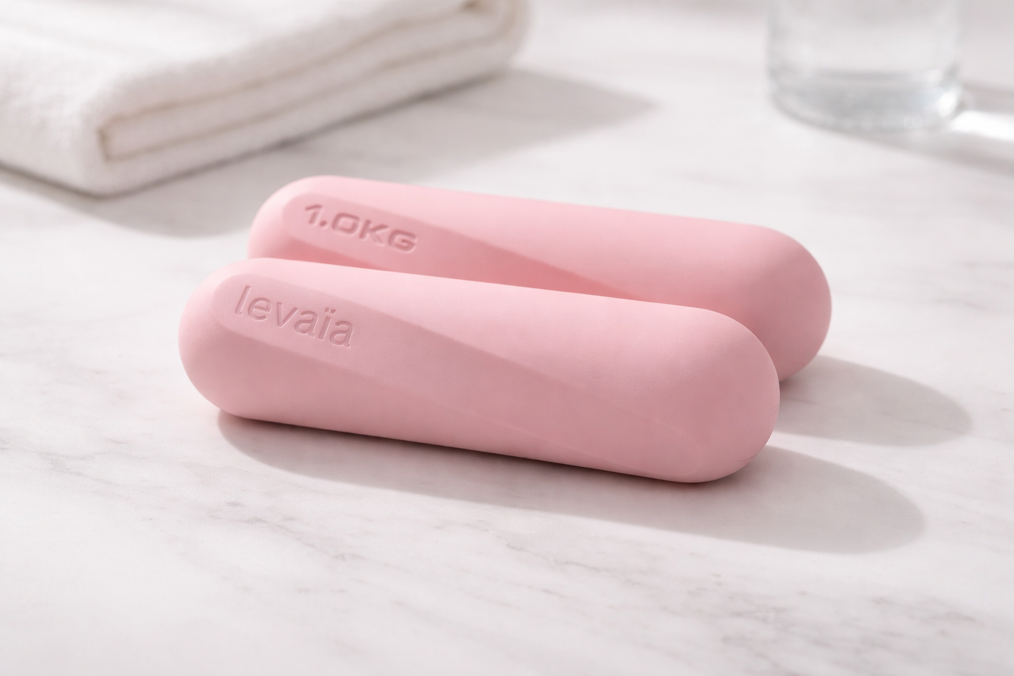 levaïa lifts - pilates weights in classic blush - pre-order*