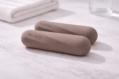 levaïa lifts - pilates weights in classic taupe