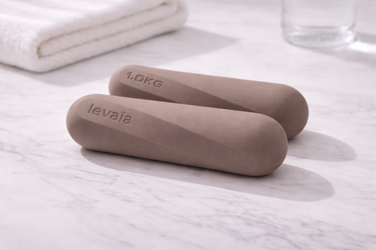 levaïa lifts - pilates weights in classic taupe - pre-order*