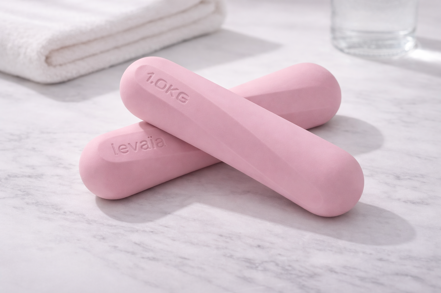 levaïa lifts - pilates weights in classic blush - pre-order*
