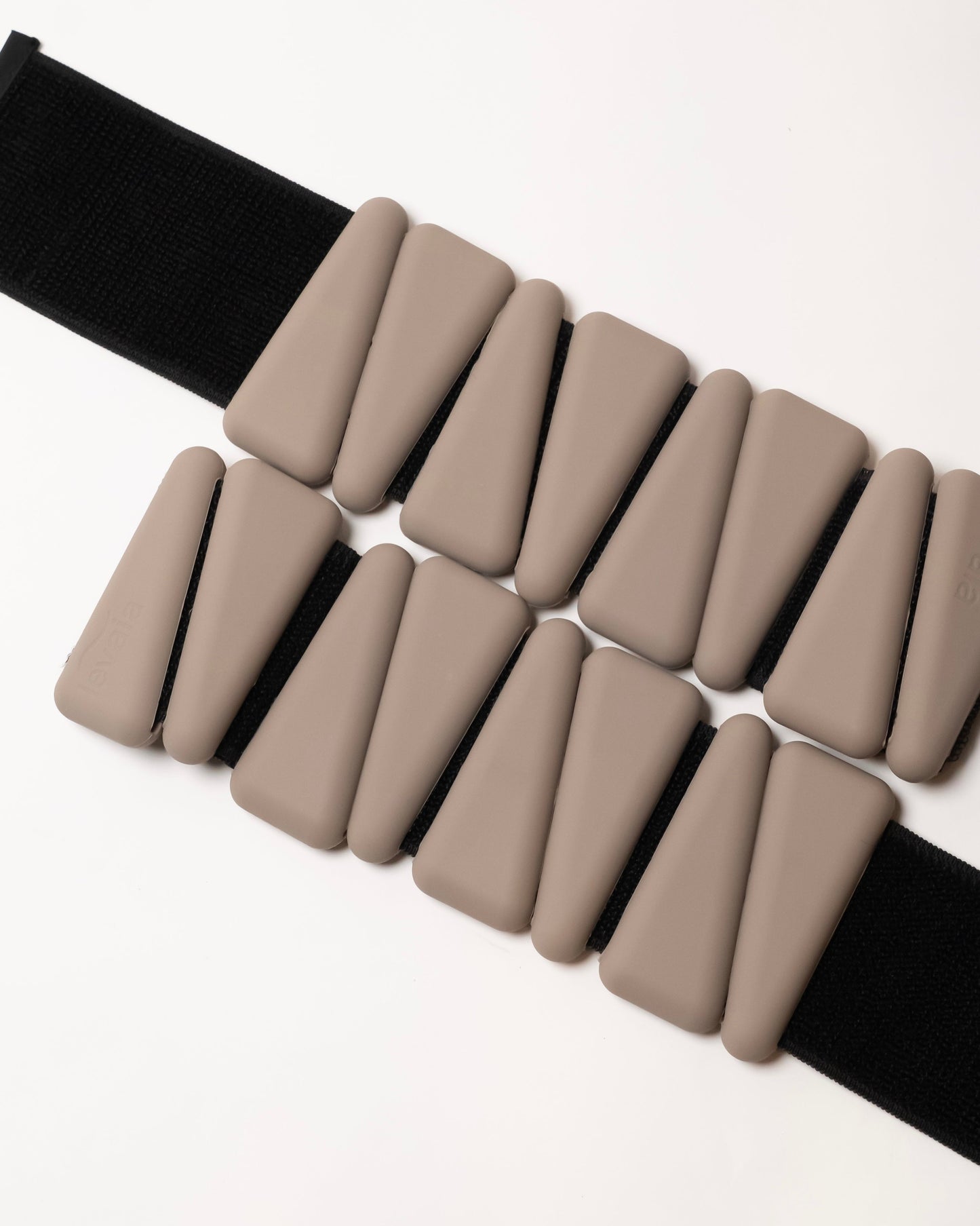 levaïa loops - pilates ankle & wrist weights in classic taupe